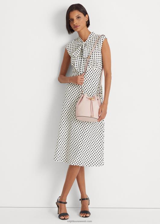 Ralph Lauren naised nahast keskmine andie nööriga kott PR0V5347 heleroosa