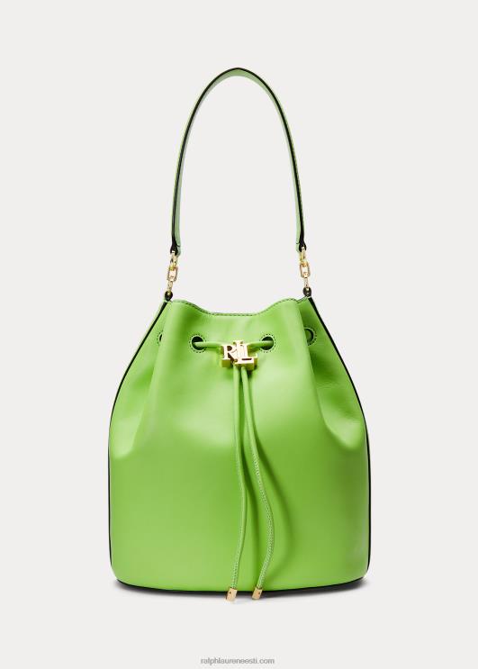 Ralph Lauren naised nahast suur Andie nööriga kott PR0V5455 riviera roheline