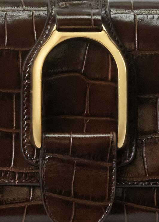 Ralph Lauren naised alligaator welington õlakott PR0V5282 tumepruun