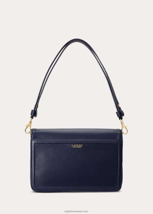 Ralph Lauren naised nahast keskmine sydnee õlakott PR0V5386 rafineeritud merevägi