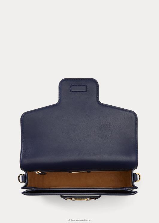 Ralph Lauren naised nahast keskmine sydnee õlakott PR0V5386 rafineeritud merevägi