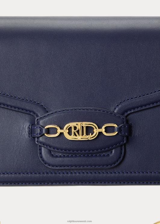 Ralph Lauren naised nahast keskmine sydnee õlakott PR0V5386 rafineeritud merevägi