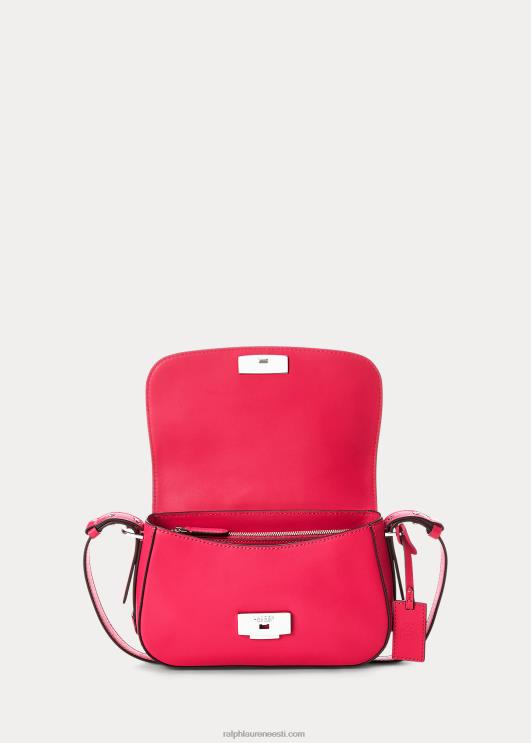 Ralph Lauren naised nahast väike maddy õlakott PR0V5158 spordiroosa