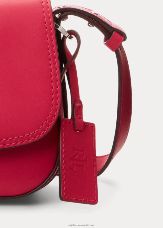 Ralph Lauren naised nahast väike maddy õlakott PR0V5158 spordiroosa