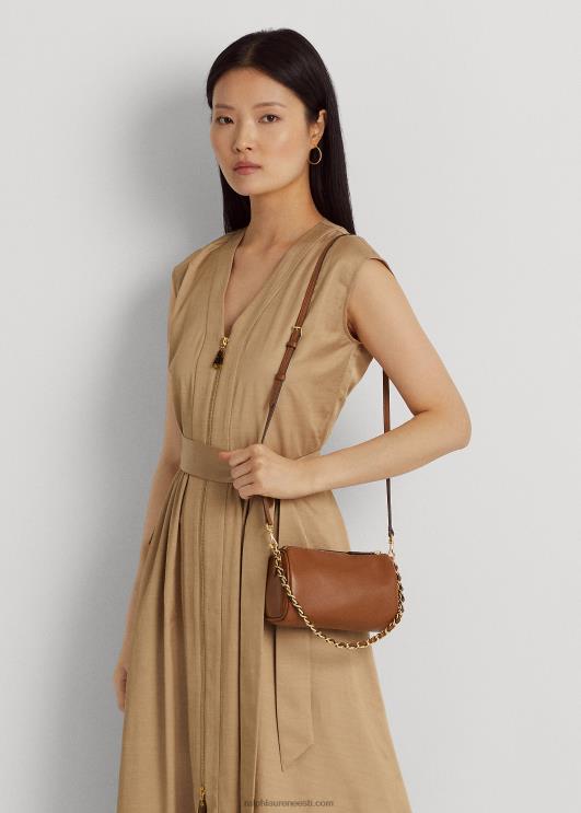 Ralph Lauren naised nappa nahast väike emelia õlakott PR0V5436 tan