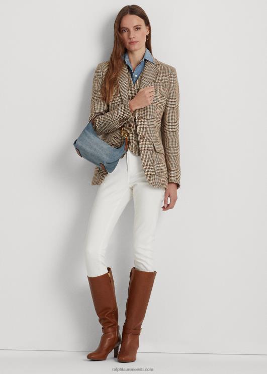 Ralph Lauren naised pestud denim väike kassie õlakott PR0V5390 päikeseloojangu indigopesu