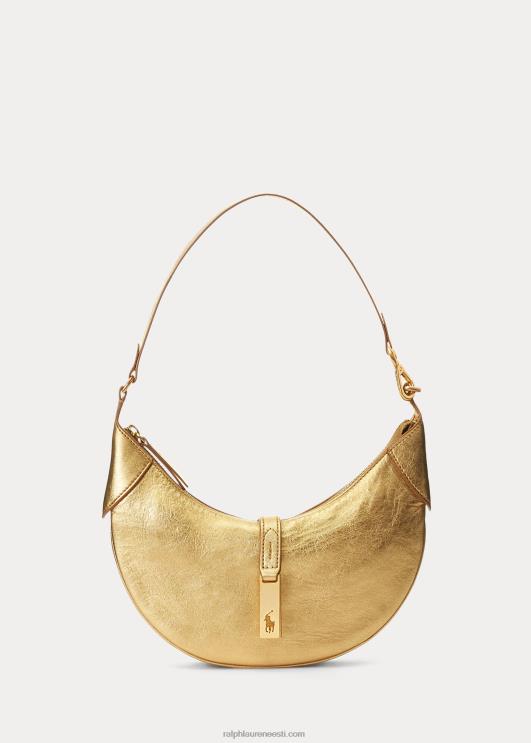 Ralph Lauren naised polo id metallist mini õlakott PR0V5136 kullast