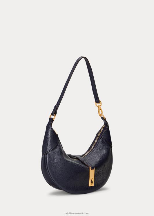 Ralph Lauren naised polo id nahast mini õlakott PR0V5132 kesköö merevägi