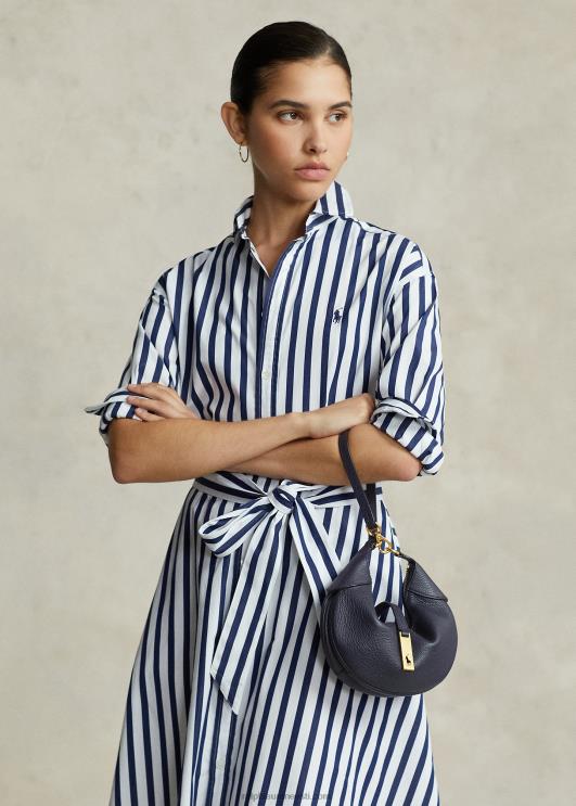 Ralph Lauren naised polo id nahast mini õlakott PR0V5132 kesköö merevägi