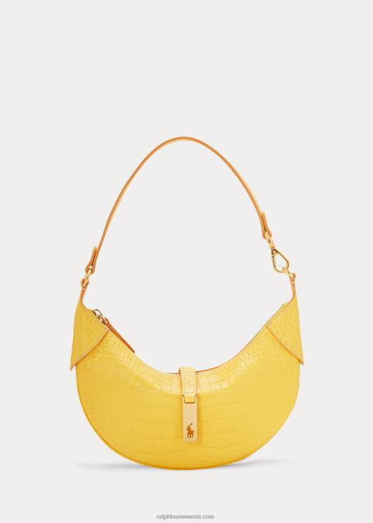 Ralph Lauren naised polo id reljeefne mini õlakott PR0V5137 sinep