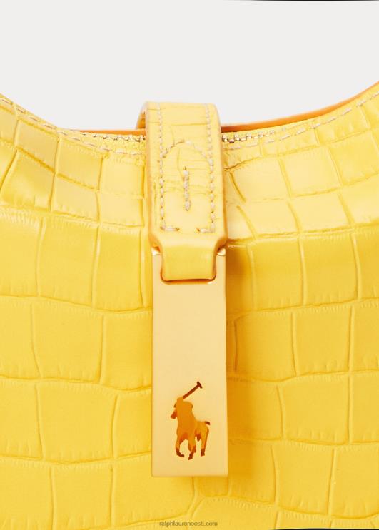 Ralph Lauren naised polo id reljeefne mini õlakott PR0V5137 sinep