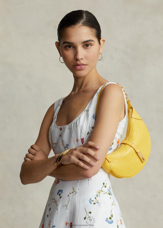 Ralph Lauren naised polo id reljeefne mini õlakott PR0V5137 sinep