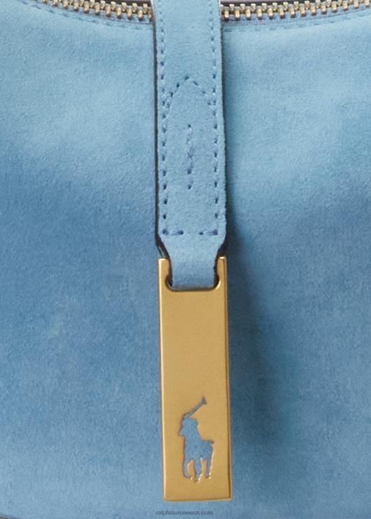 Ralph Lauren naised polo id seemisnahast mini õlakott PR0V5133 pulber sinine