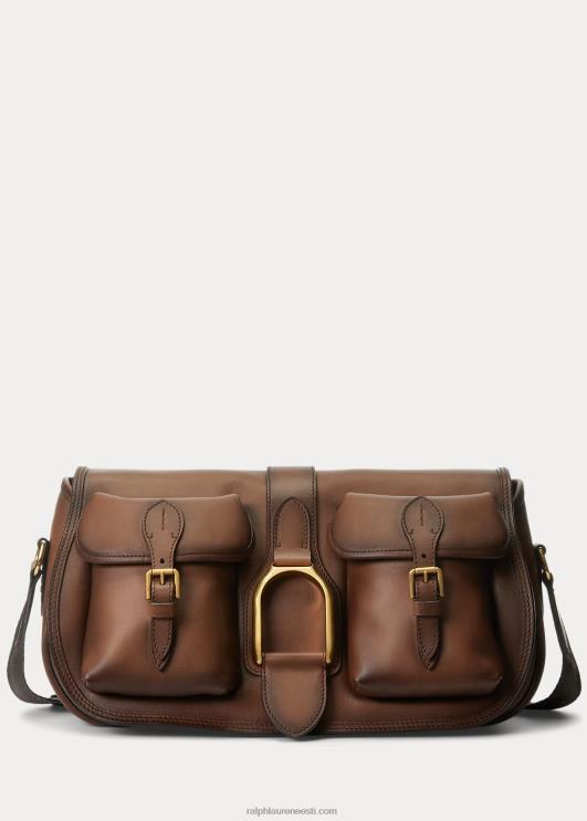 Ralph Lauren naised vasikanahast ülisuur welingtoni õlakott PR0V5144 kastan