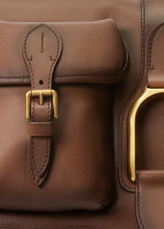 Ralph Lauren naised vasikanahast ülisuur welingtoni õlakott PR0V5144 kastan