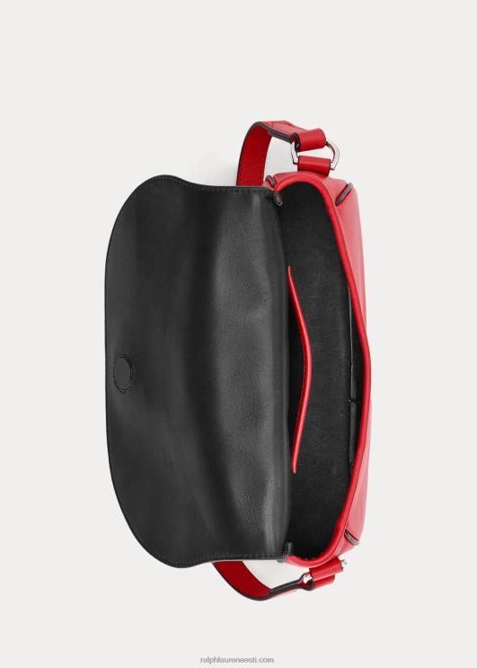 Ralph Lauren naised vasikanahast welingtoni õlakott PR0V5275 moonipunane