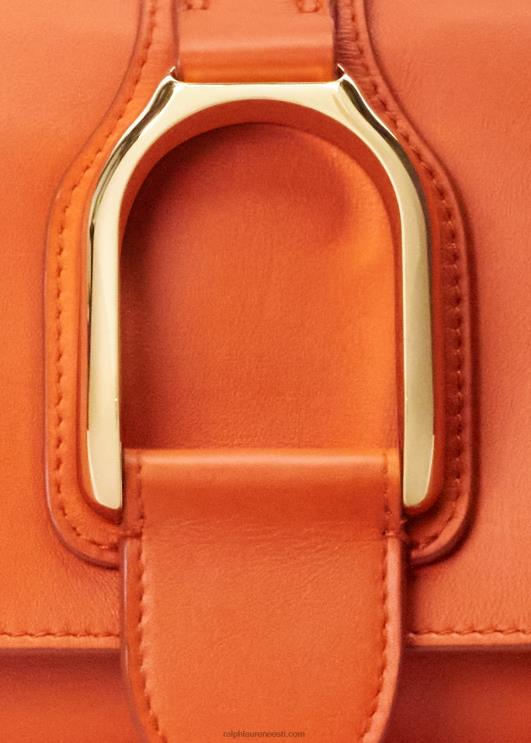 Ralph Lauren naised vasikanahast welingtoni õlakott PR0V5276 klementiin