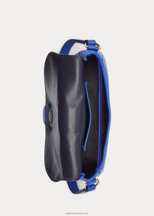 Ralph Lauren naised vasikanahast welingtoni õlakott PR0V5277 keskmine sinine