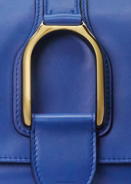 Ralph Lauren naised vasikanahast welingtoni õlakott PR0V5277 keskmine sinine