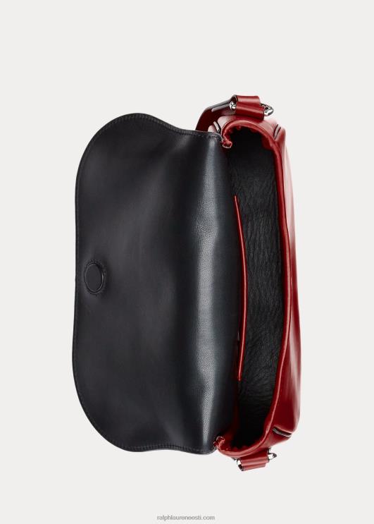 Ralph Lauren naised vasikanahast welingtoni õlakott PR0V5278 sügav punane