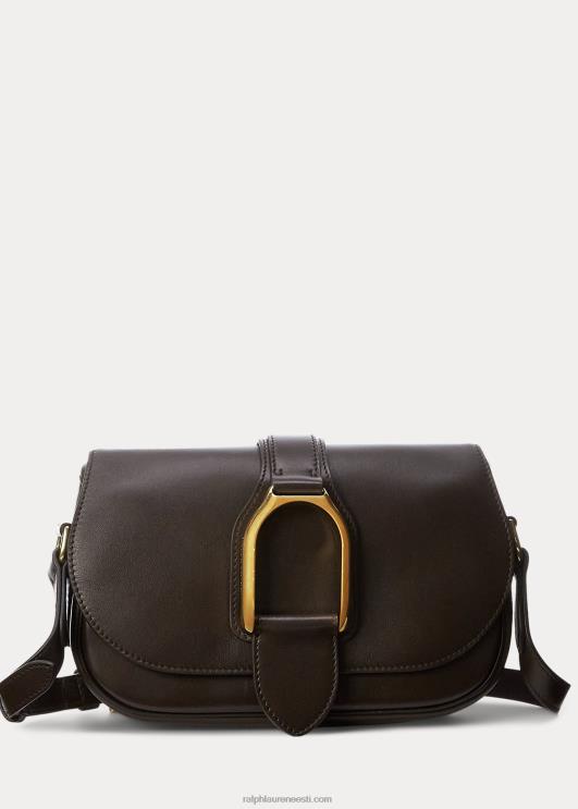 Ralph Lauren naised vasikanahast welingtoni õlakott PR0V5279 tumepruun