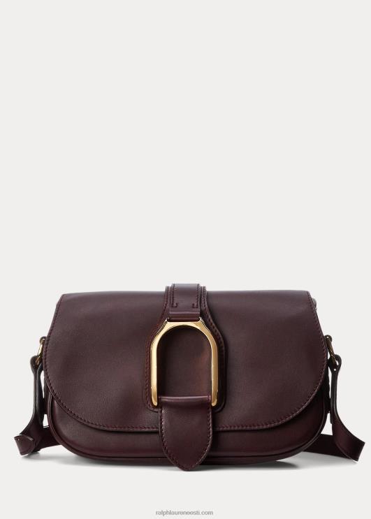 Ralph Lauren naised vasikanahast welingtoni õlakott PR0V5280 bordeaux