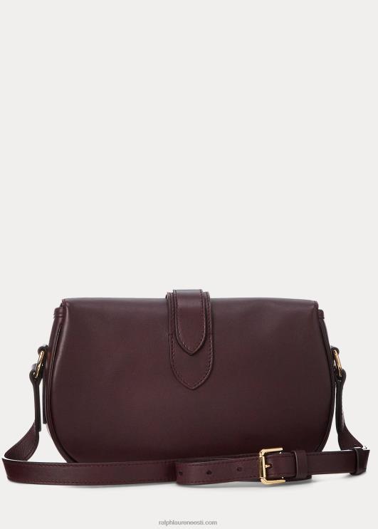 Ralph Lauren naised vasikanahast welingtoni õlakott PR0V5280 bordeaux