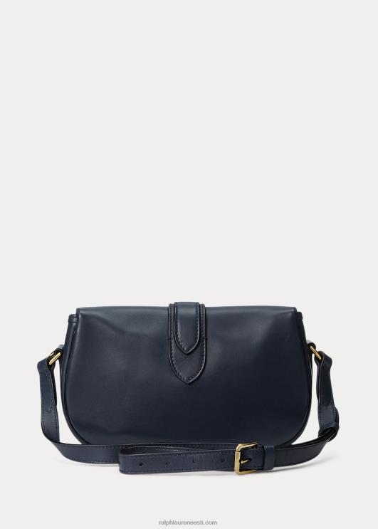 Ralph Lauren naised vasikanahast welingtoni õlakott PR0V5285 merelaevastik