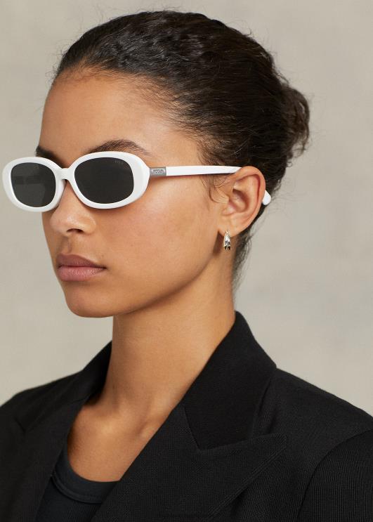 Ralph Lauren naised polo retro päikeseprillid PR0V5543 läikiv valge