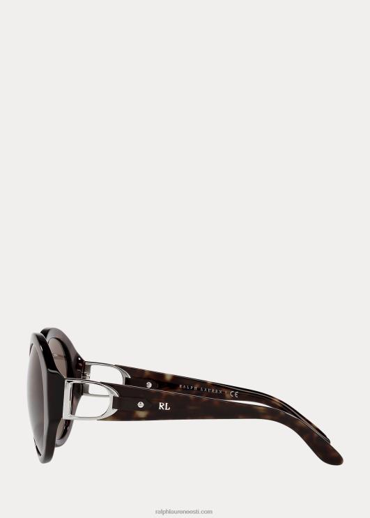 Ralph Lauren naised stirrup antibes päikeseprillid PR0V5603 läikiv tume havanna