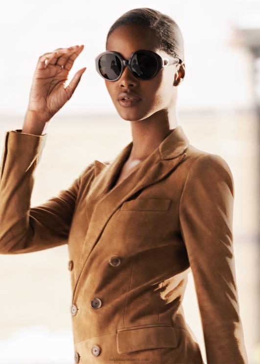 Ralph Lauren naised stirrup antibes päikeseprillid PR0V5603 läikiv tume havanna