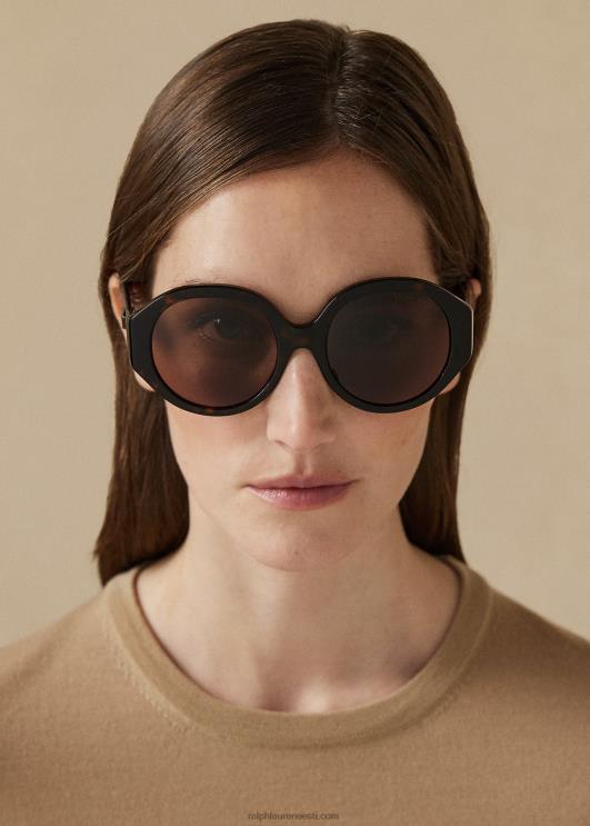 Ralph Lauren naised stirrup antibes päikeseprillid PR0V5603 läikiv tume havanna