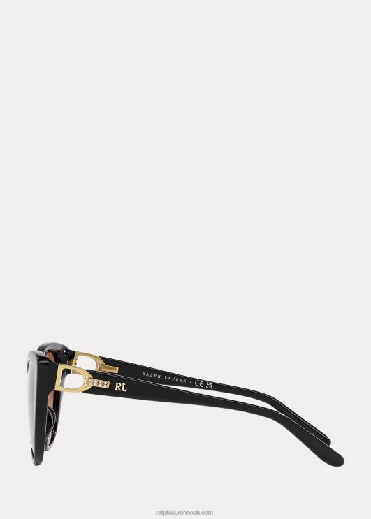 Ralph Lauren naised stirrup kelly päikeseprillid PR0V5604 must