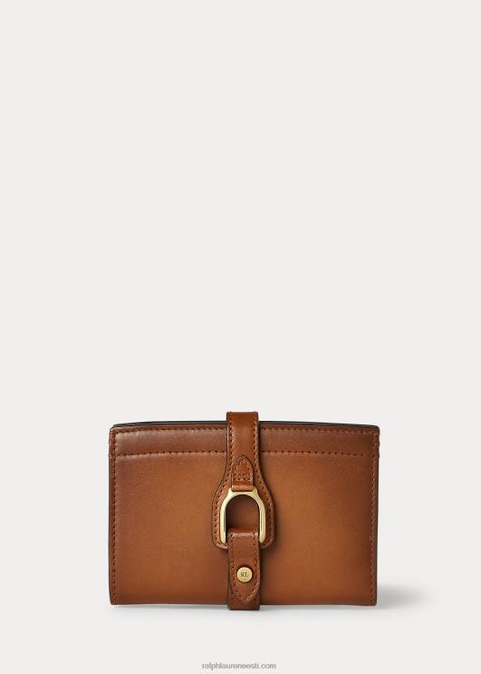 Ralph Lauren naised poleeritud welingtoni prantsuse rahakott PR0V5613 rl kuld