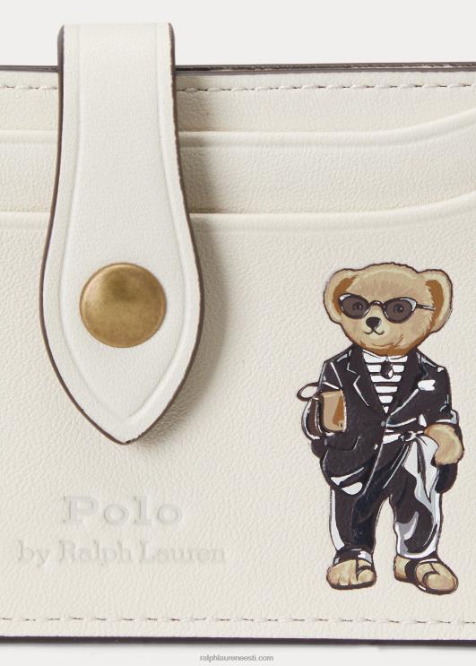 Ralph Lauren naised polo bear õhuke kaardikohver PR0V5574 pärgamendikreem