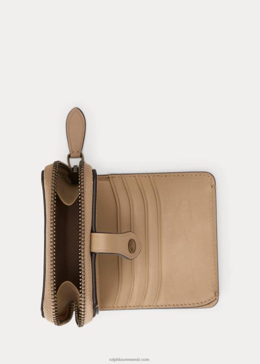 Ralph Lauren naised polo bear kompaktne rahakott PR0V9730 luitepruun