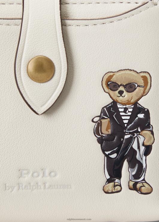 Ralph Lauren naised polo bear kompaktne rahakott PR0V9733 kreem