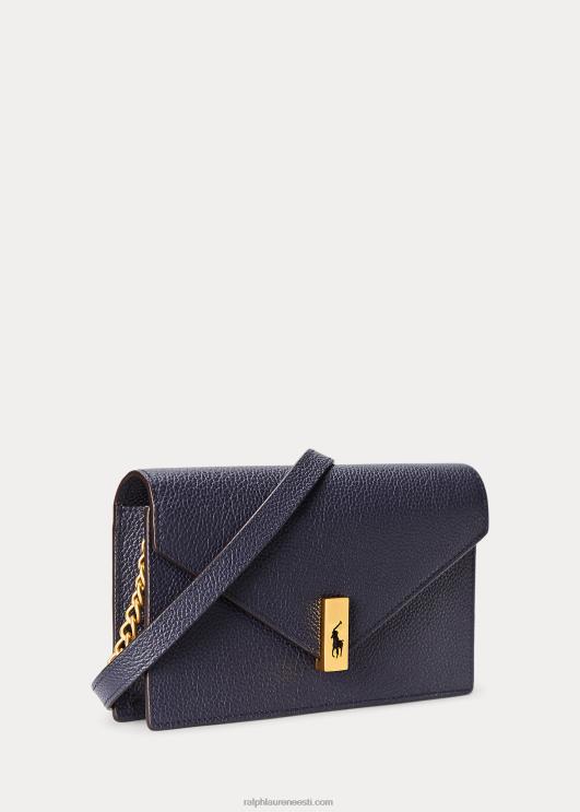 Ralph Lauren naised polo id nahast keti rahakott ja kott PR0V5171 kesköö merevägi