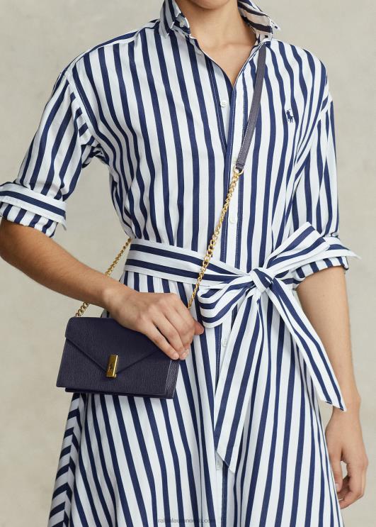 Ralph Lauren naised polo id nahast keti rahakott ja kott PR0V5171 kesköö merevägi