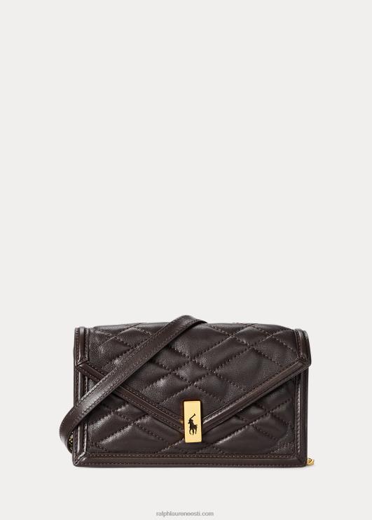 Ralph Lauren naised polo id tepitud kett rahakott ja kott PR0V5175 tubakas