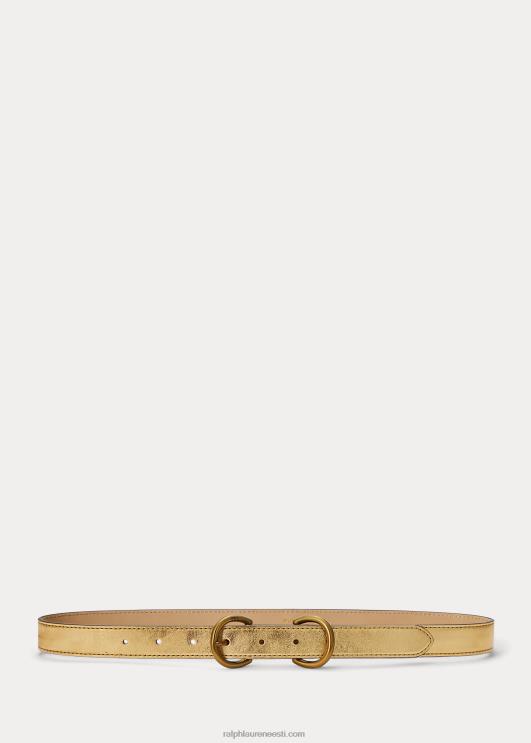 Ralph Lauren naised metallist nahast kahekordne D-rõngasrihm PR0V9735