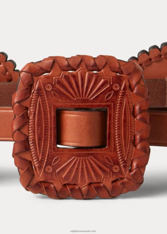 Ralph Lauren naised nahast kõhn vöö PR0V5565 cuoio