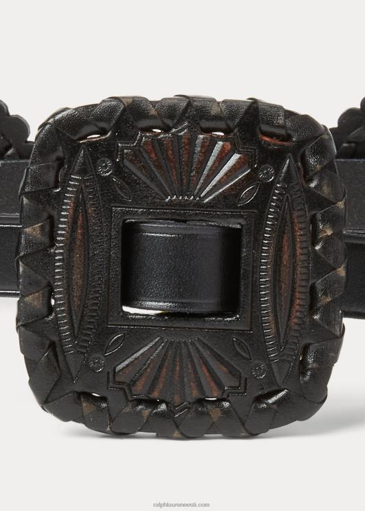 Ralph Lauren naised nahast kõhn vöö PR0V5566 must