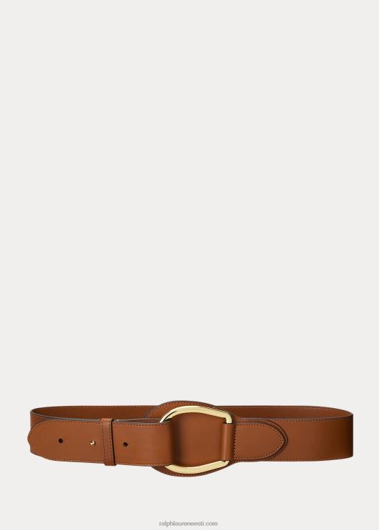 Ralph Lauren naised nahast lai d-rõngasrihm PR0V4920 tan