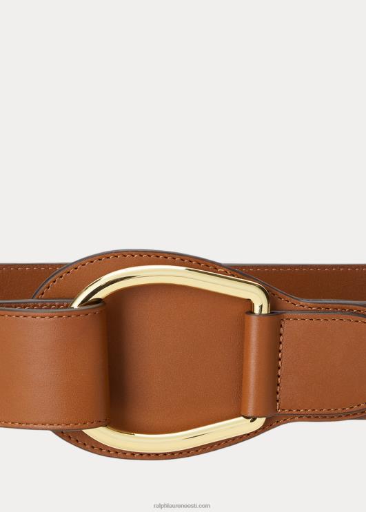 Ralph Lauren naised nahast lai d-rõngasrihm PR0V4920 tan