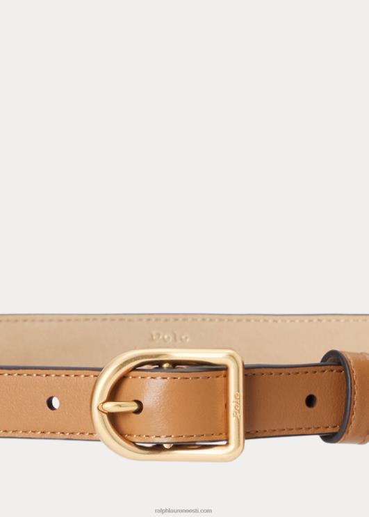Ralph Lauren naised polo id nahast rahakoti vöö PR0V9749 tan