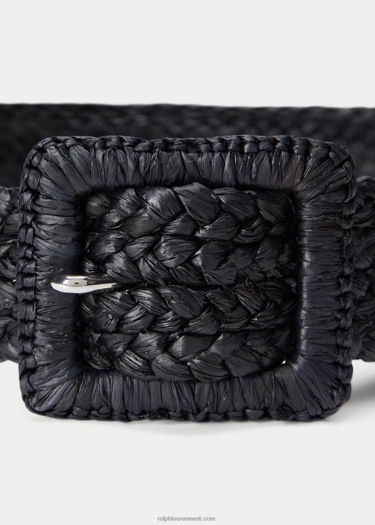 Ralph Lauren naised raffia lai vöö PR0V4917 must