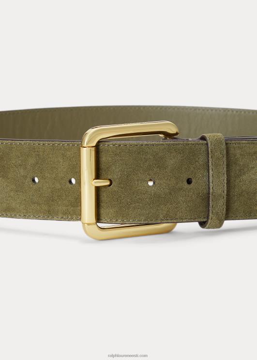 Ralph Lauren naised seemisnahast lai vöö PR0V4913 oliivi-sõnajalg