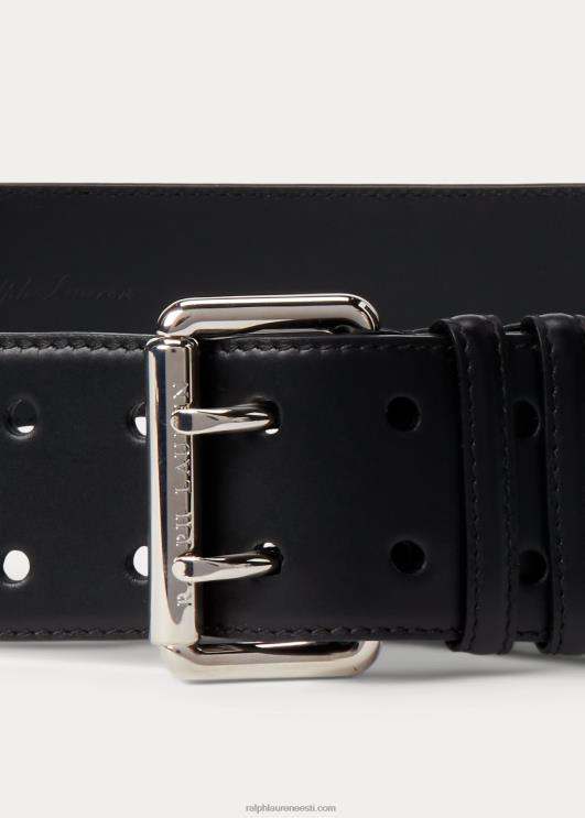 Ralph Lauren naised vasikanahast kaheharuline vöö PR0V5577 must