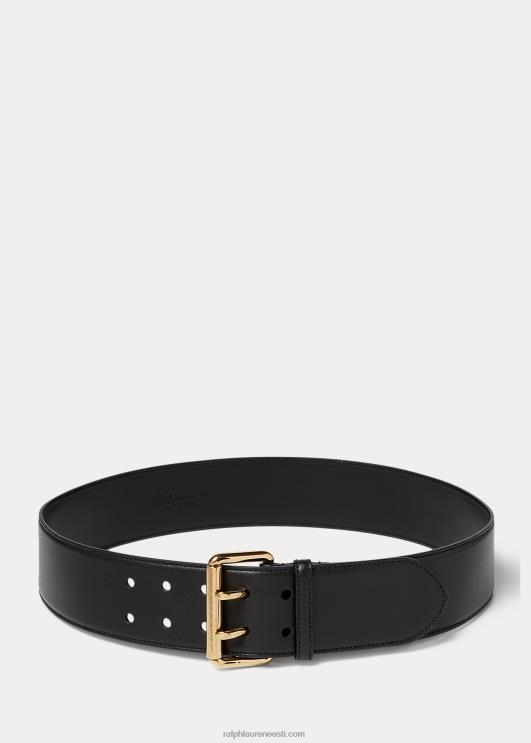 Ralph Lauren naised vasikanahast kaheharuline vöö PR0V5589 must